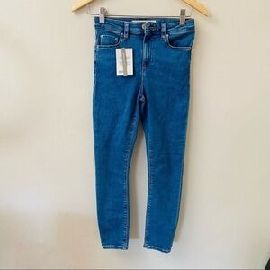 Asos Denim Jeans Womens 24/26 (actual) High Waisted‎ Skinny Jeans Light Blue
